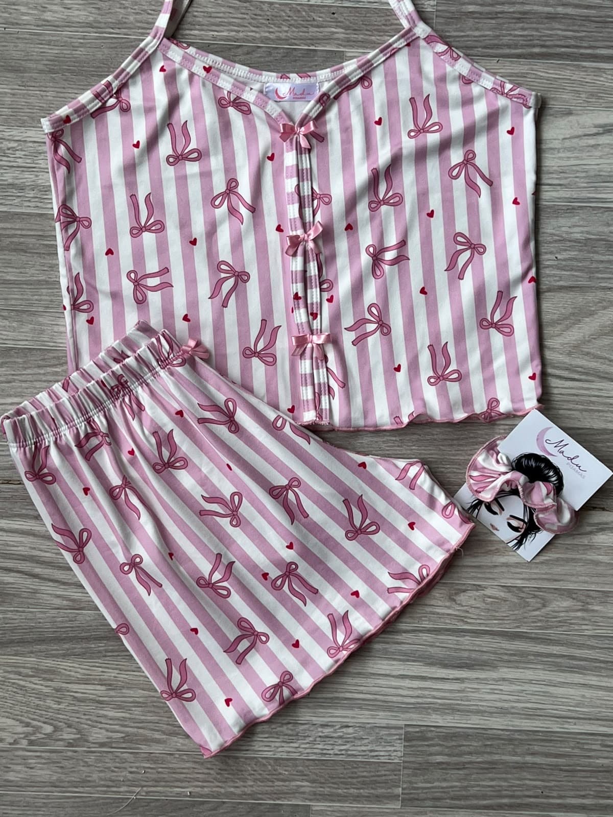SHORT TIRA MOÑOS Y RAYAS