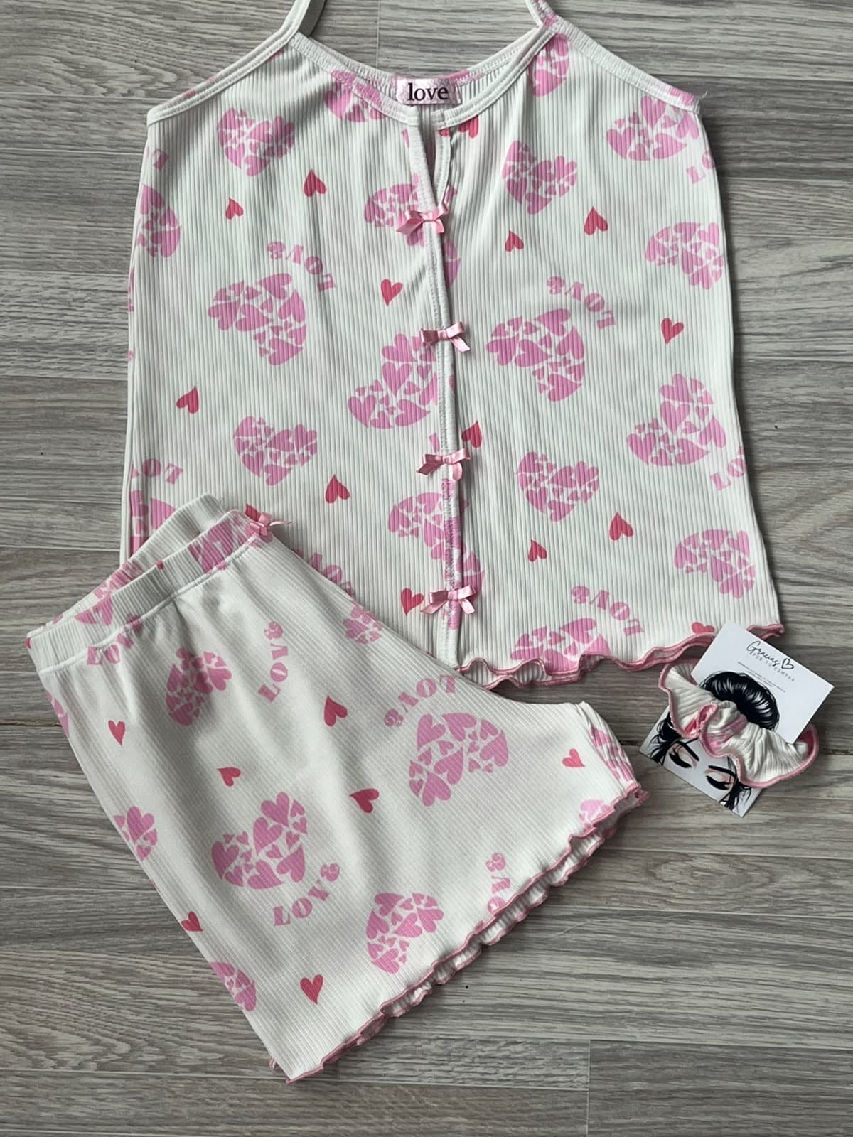 SHORT TIRA LARGA LOVE CORAZONES